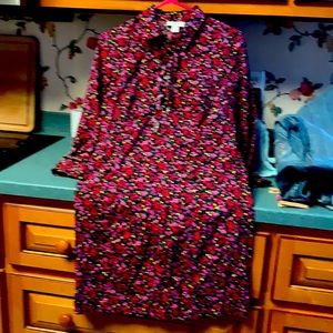 Ann Taylor Loft colorful cotton dress